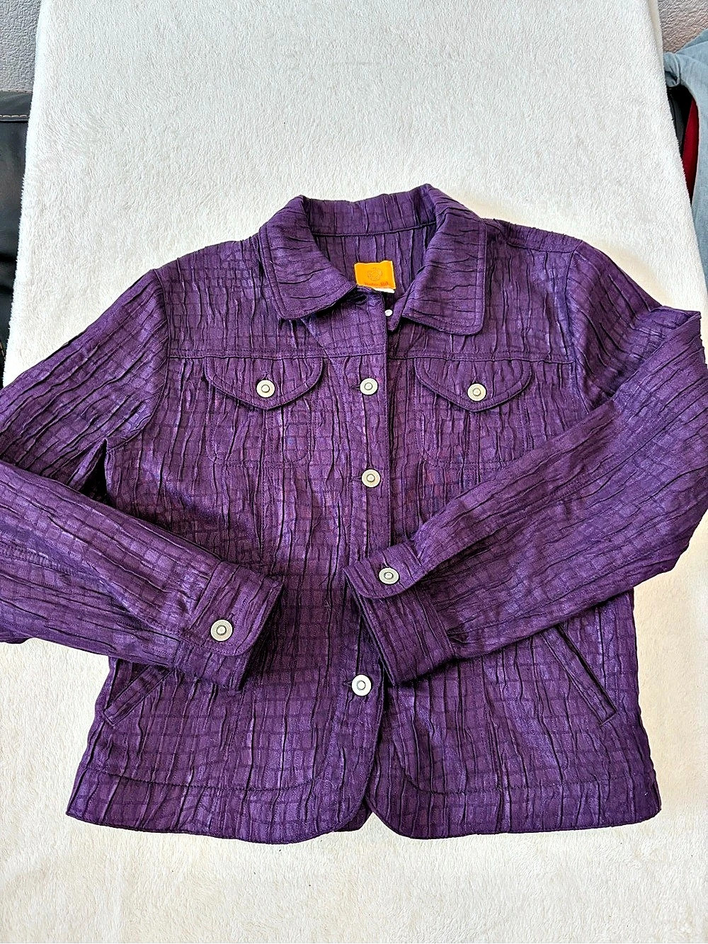 Ruby Rd. Purple Utility Jacket Size 12 #186